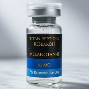 Melanotan II peptide vial 10mg for laboratory research use high purity compound